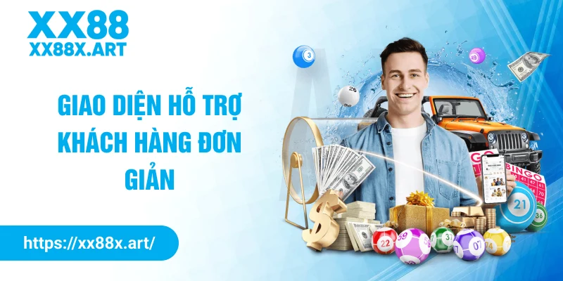 Giao diện hỗ trợ khách hàng đơn giản